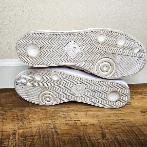 Adidas Basket Prof! Yellow Leather Suede High-Tops Women's Size 8 1/2 - Picture 15 of 16